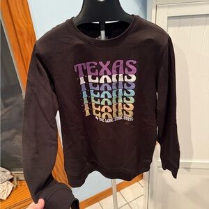 Texas Graphic Black Sweatshirt